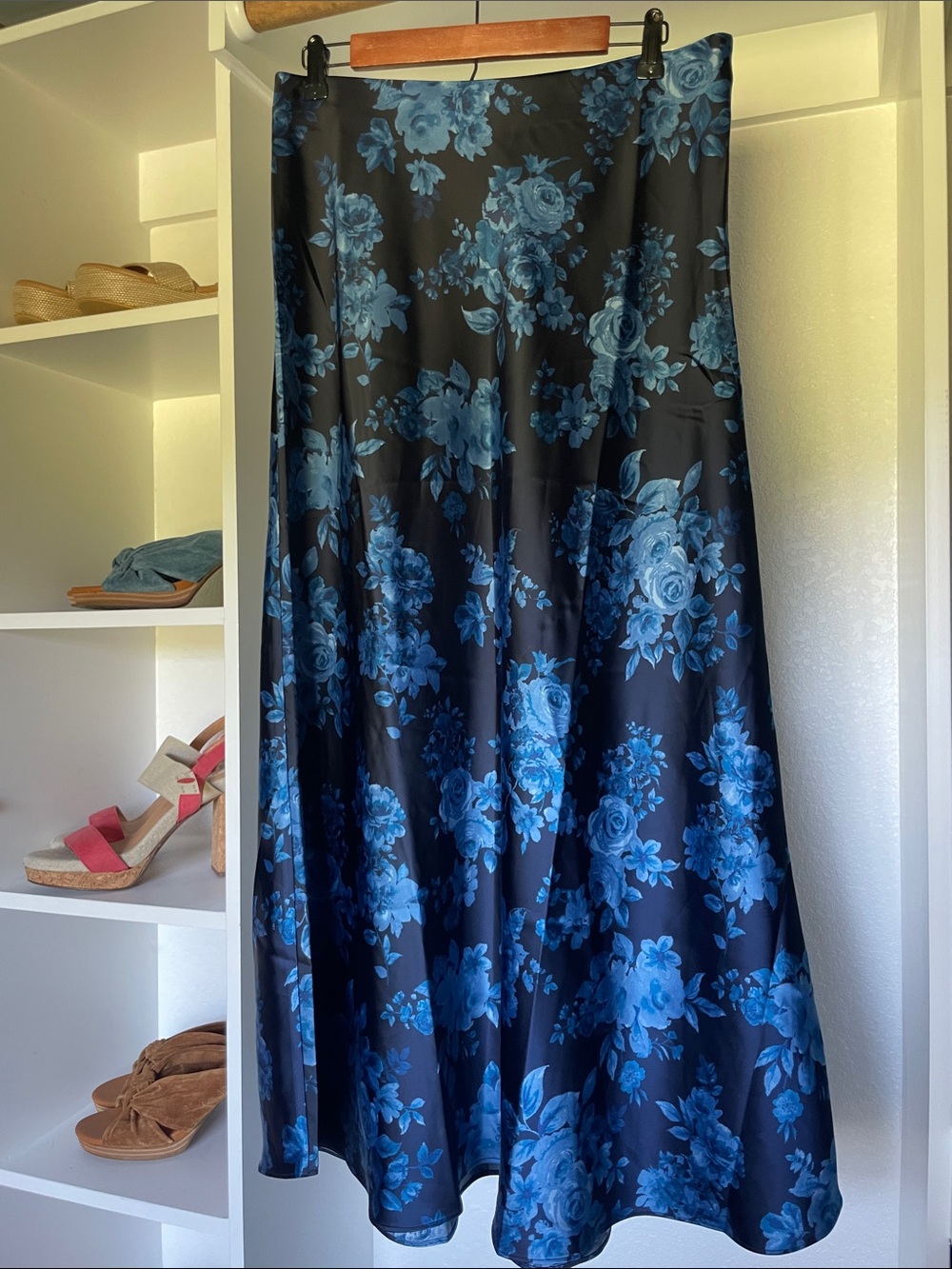 Talbots Maxi A-line Floral Print Skirt